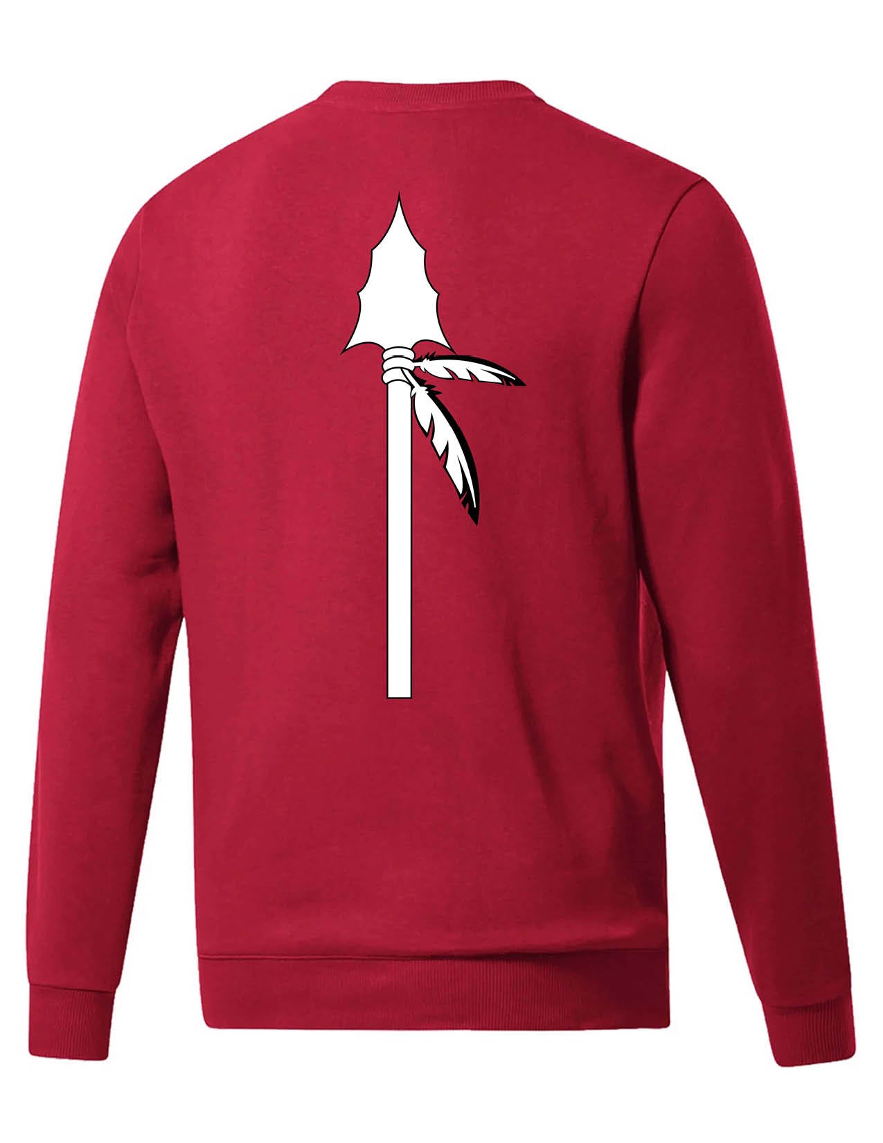 Adidas Red Crewneck Spear on Back *FINAL SALE*