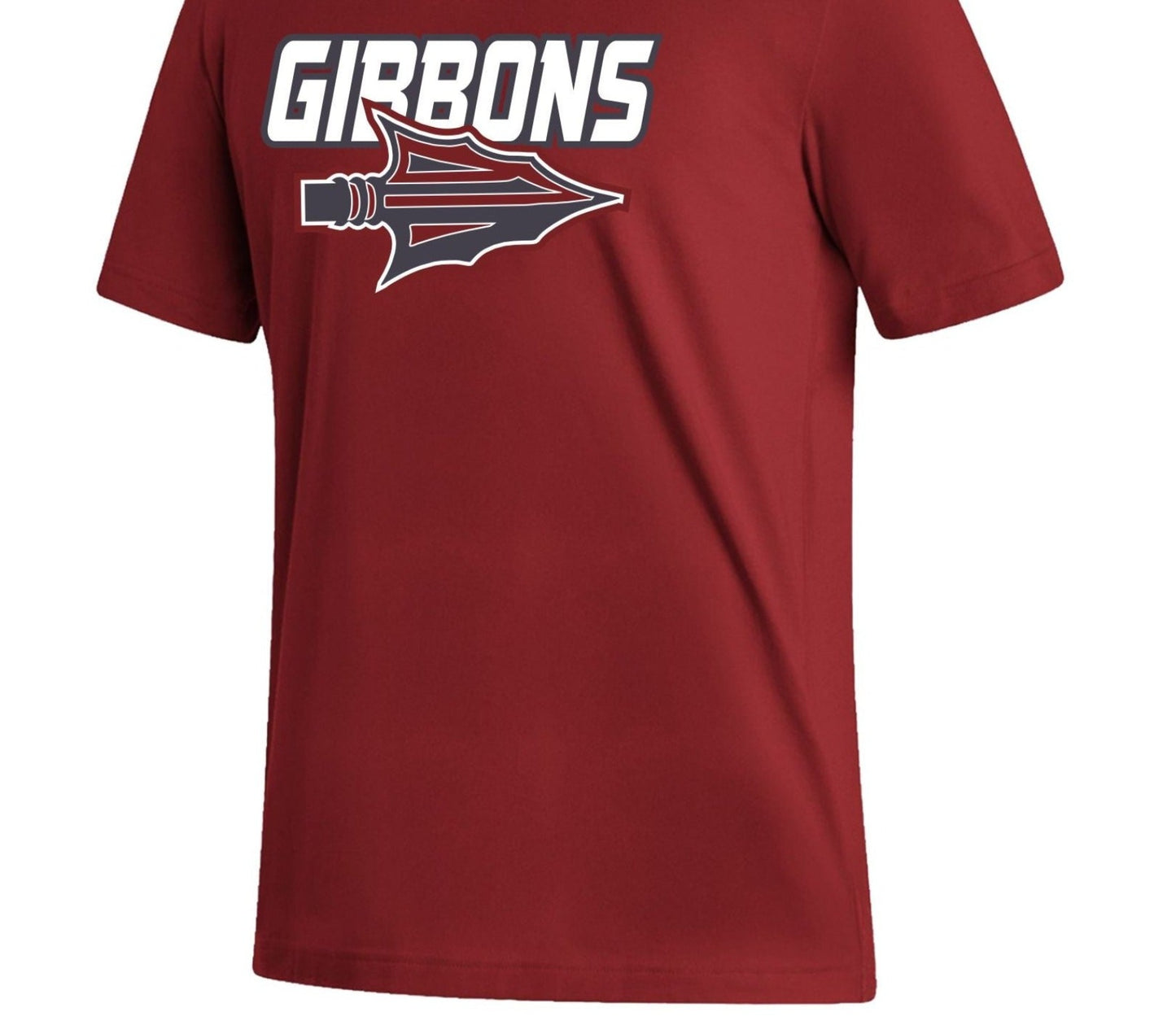 Port & Company Red Cotton Short Sleeve Arrow T-Shirt