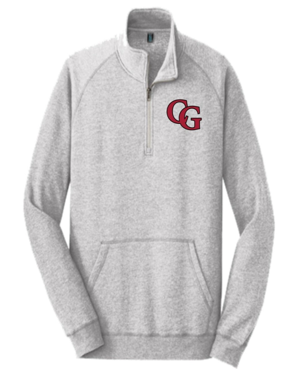 District Grey 1/4 Zip with Pocket