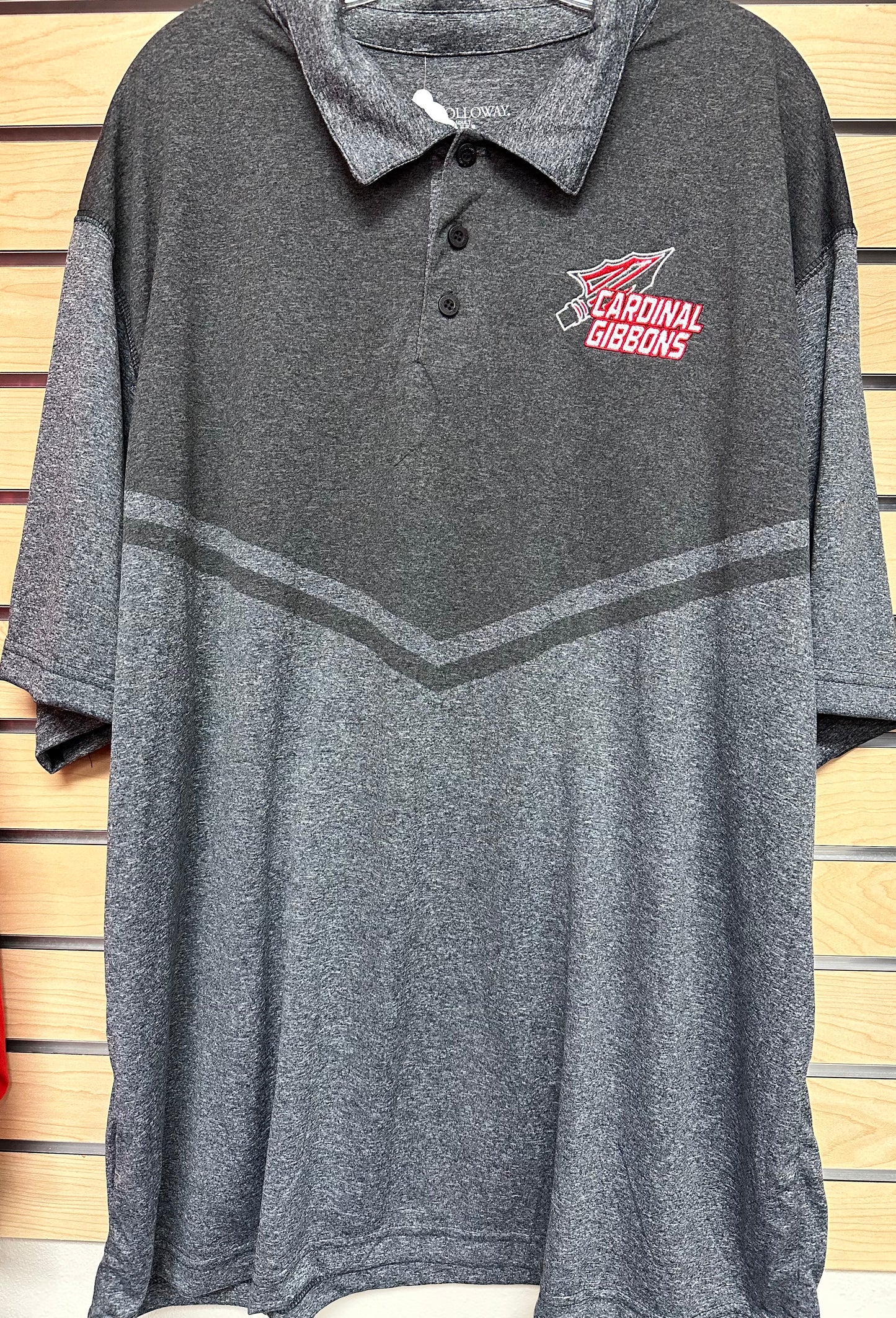 Holloway Heather Grey Dry-Excel Men's Polo