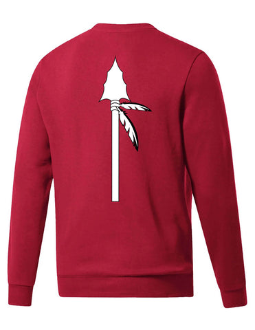 Adidas Red Crewneck Sweatshirt Spear on Back