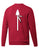 Adidas Red Crewneck Sweatshirt Spear on Back