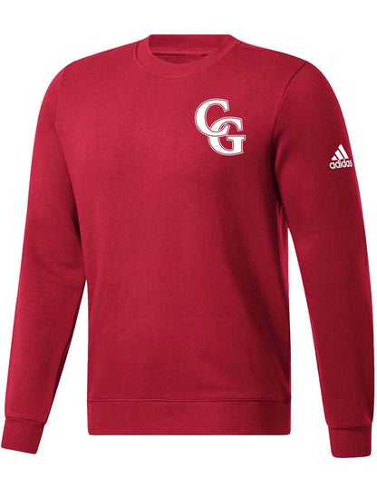 Adidas Red Crewneck Sweatshirt Spear on Back