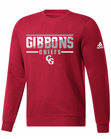 Adidas Red Crewneck Sweatshirt White/Grey