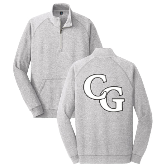 District CG 1/4 Zip Jacket Light Grey